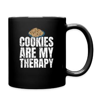 Les cookies sont mes cookies de thérapie Les amateurs de cookies - Mug uni - noir - Droite