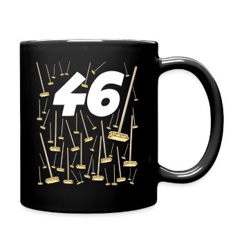 46 Balais Anniversaire 46 ans Homme ou Femme - Mug uni - noir - Droite