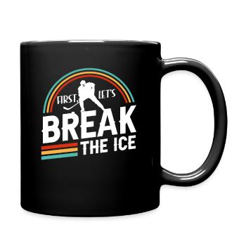 Joueur de hockey sur glace Amateur de sport Jeu de mots - Mug uni - noir - Droite