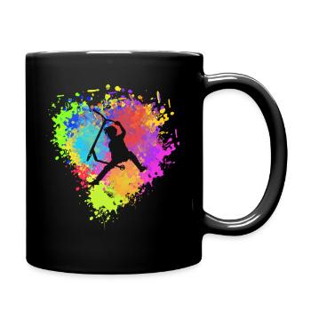 Freestyle Roller - Tasse einfarbig - Schwarz - Rechts