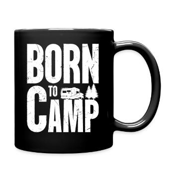 Born to Camp - Full Colour Mug - black - Right