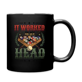 Ça marchait dans ma tête, billard de billard - Mug uni - noir - Droite