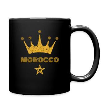 Marokko - Tasse einfarbig - Schwarz - Rechts