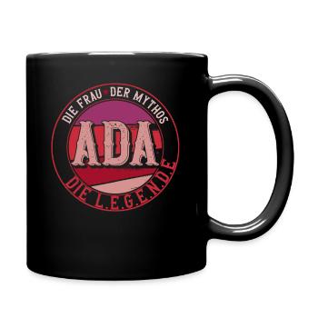 Die frau der Mythos die Legende Ada - Tasse einfarbig - Schwarz - Rechts