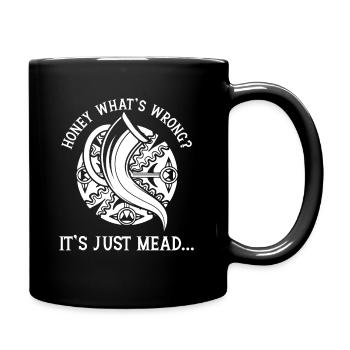 Miel Vin Drôle drôle Mead Home Brewer Viking - Mug uni - noir - Droite