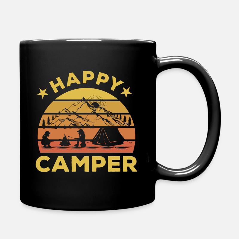 Happy Camper - Full Colour Mug - black