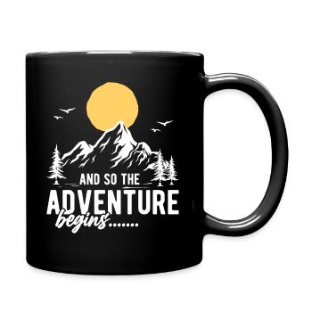 And so the Adventure begins - Full Colour Mug - black - Right