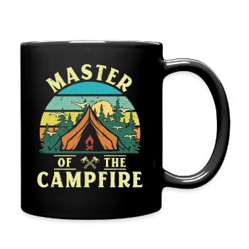 Master of the Campfire - Tasse einfarbig - Schwarz - Rechts