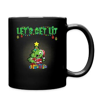 Let's Get Lit Advent Season Christmas Party X-Mas - Full Colour Mug - black - Right