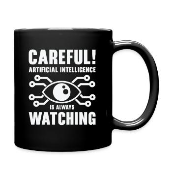 Künstliche Intelligenz Programmierung - Tasse einfarbig - Schwarz - Rechts