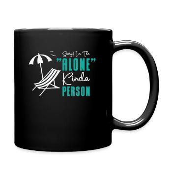 Single Relationship Island Alone Solo Single Quotes - Mug uni - noir - Droite