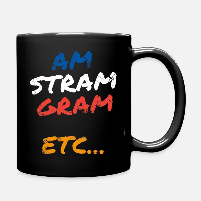 "Am Stram Gram etc..." - Full Colour Mug - black
