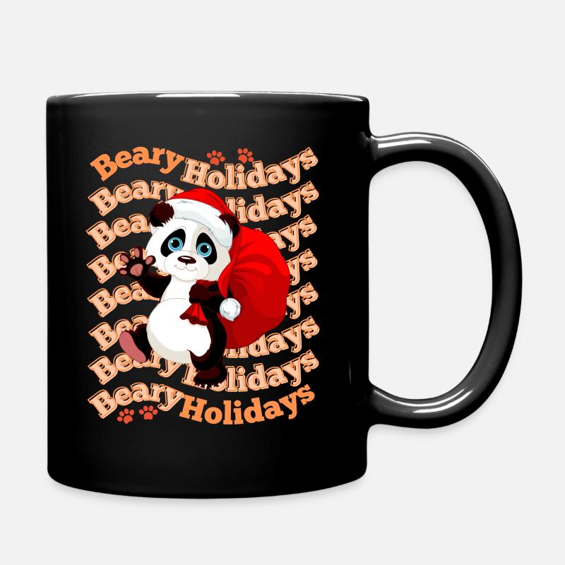 BEARY URLAUB - Tasse einfarbig - Schwarz