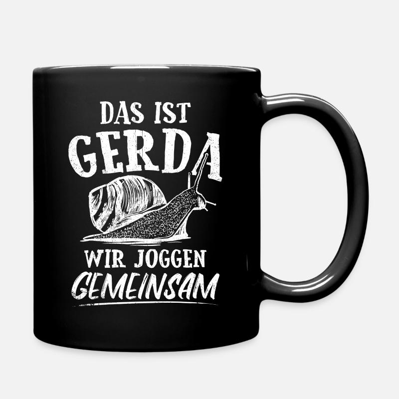 Das Ist Gerda Wir Joggen Gemeinsam Laufen Langsame - Tasse einfarbig - Schwarz