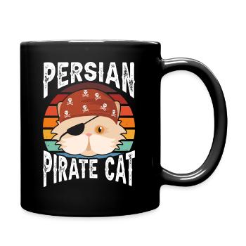 Persian Pirate Cat - Full Colour Mug - black - Right