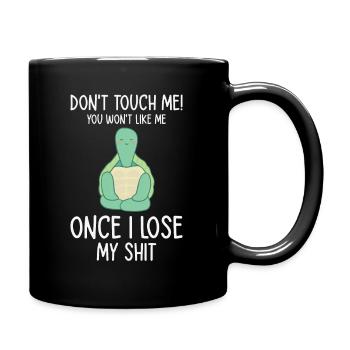 Moyenne Tortue Faune Propriétaire de tortue Moyenne - Mug uni - noir - Droite