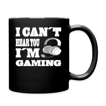 Gaming Retro Geschenkidee - Tasse einfarbig - Schwarz - Rechts