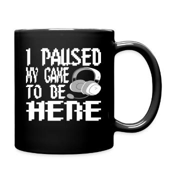 Gaming Retro Geschenkidee - Tasse einfarbig - Schwarz - Rechts