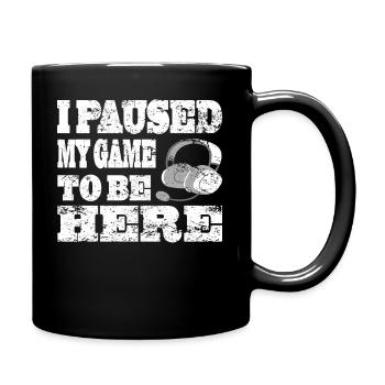Gaming Retro Gift Idea - Full Colour Mug - black - Right