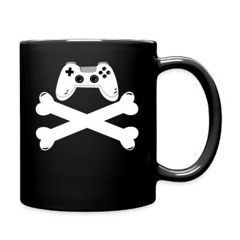 Gaming Retro Gift Idea - Full Colour Mug - black - Right