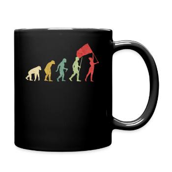 Color Guard Flag Girl Evolution - Mug uni - noir - Droite
