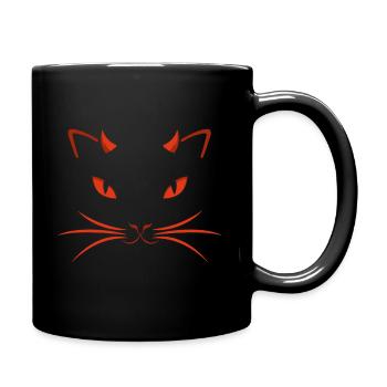 Chat du diable - Mug uni - noir - Droite