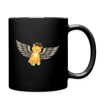 Ange Chat - Mug uni - noir - Droite