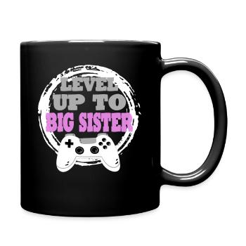 Sister Gaming Retro Gift Idea - Full Colour Mug - black - Right
