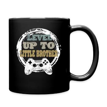 Bruder Gaming Retro Gift Idea - Full Colour Mug - black - Right