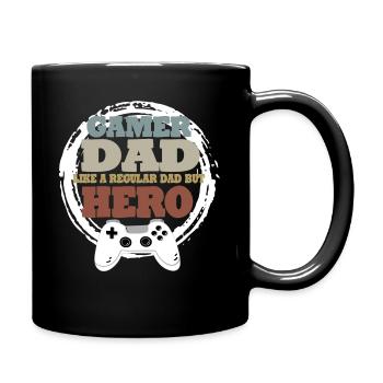 Daddy Gaming Retro Gift Idea - Full Colour Mug - black - Right