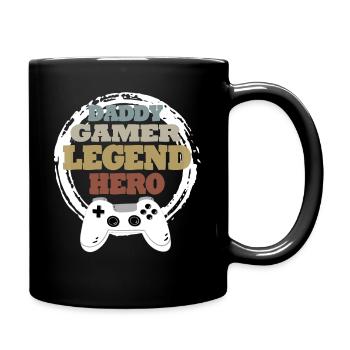 Daddy Gaming Retro Gift Idea - Full Colour Mug - black - Right