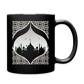 Mosque, Islamic faith, Ramadan Kareem - Full Colour Mug - black - Right