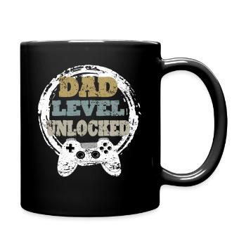 Daddy Gaming Retro Gift Idea - Full Colour Mug - black - Right