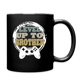 Bruder Gaming Retro Gift Idea - Full Colour Mug - black - Right