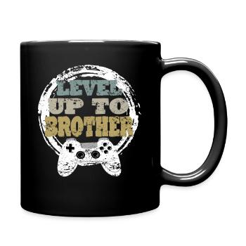 Bruder Gaming Retro Gift Idea - Full Colour Mug - black - Right