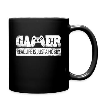 Gaming Retro Geschenkidee - Tasse einfarbig - Schwarz - Rechts
