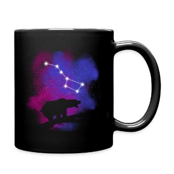 Ursa Major Konstellation - Tasse einfarbig - Schwarz - Rechts