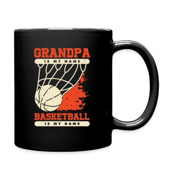 Basketball Grandpa Basketball Cadeau de joueur de basket-ball - Mug uni - noir - Droite