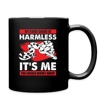 Cadeau ordinaire de serpent de maïs - Mug uni - noir - Droite