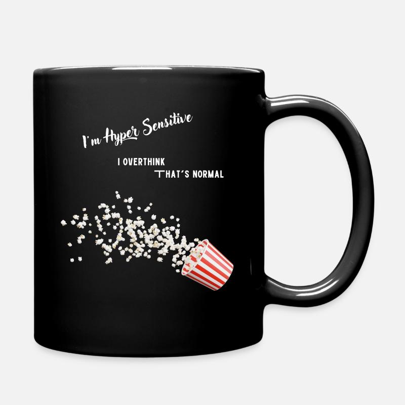 Überdenken - Tasse einfarbig - Schwarz