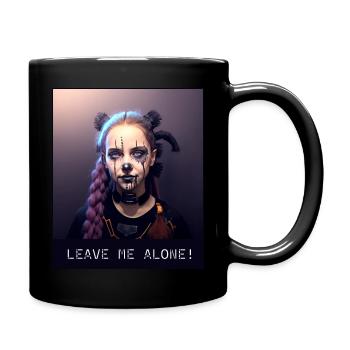 Leave Me Alone - Tasse einfarbig - Schwarz - Rechts
