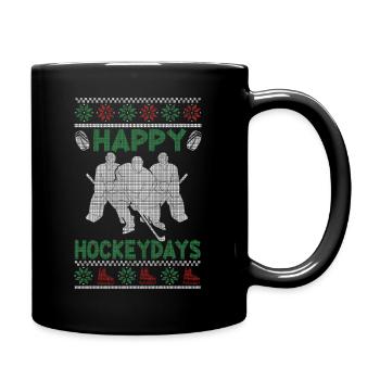 Ice Hockey Outfit Hockey Game - Full Colour Mug - black - Right