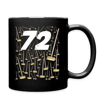 72 balais Anniversaire papy et Mamie Humour - Mug uni - noir - Droite