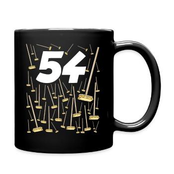54 balais versèrent humour 54 ans homme ou femme - Mug uni - noir - Droite