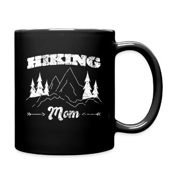 Tenue de plein air drôle de maman pour les randonneurs - Mug uni - noir - Droite