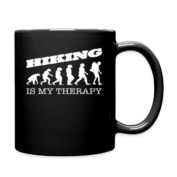 Funny outdoor outfit for hikers - Full Colour Mug - black - Right