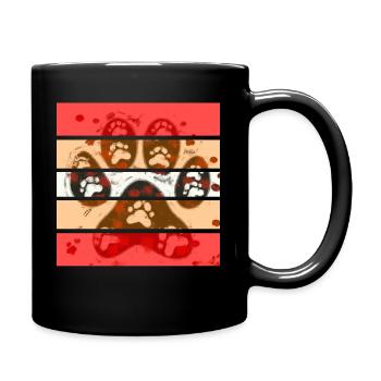 Dog paws - Full Colour Mug - black - Right