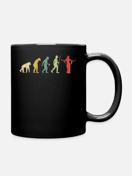 Belly Dance Girl Evolution - Full Colour Mug - black
