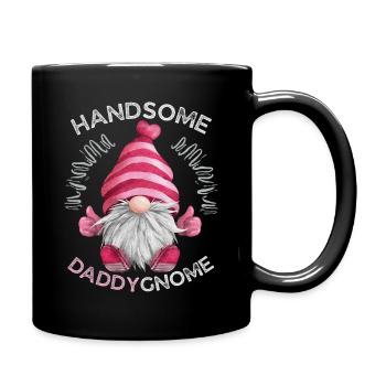 Père, fête des pères, Gnome Nain drôle disant Gnome - Mug uni - noir - Droite