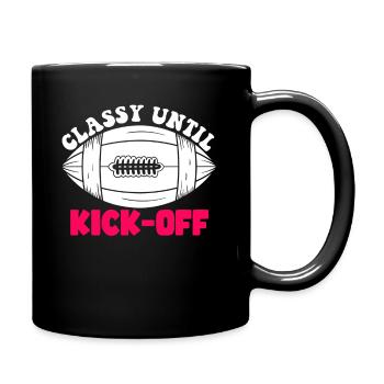 Stilvoll bis zum Anpfiff Spieltag American Football - Tasse einfarbig - Schwarz - Rechts